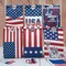 36 Pack Patriotic Treat Bags with Stickers American Flag Stars Stripes Paper Party Favor Bags 4th of July